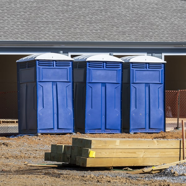 how can i report damages or issues with the porta potties during my rental period in Pinehurst ID